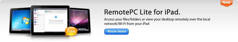 RemotePC Lite for iPad