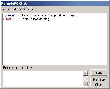 RemotePC Chat