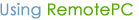 Using RemotePC