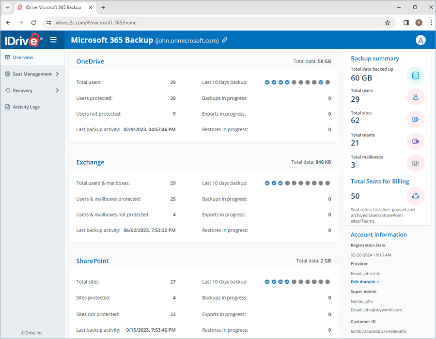 Copia de seguridad de Microsoft Office 365