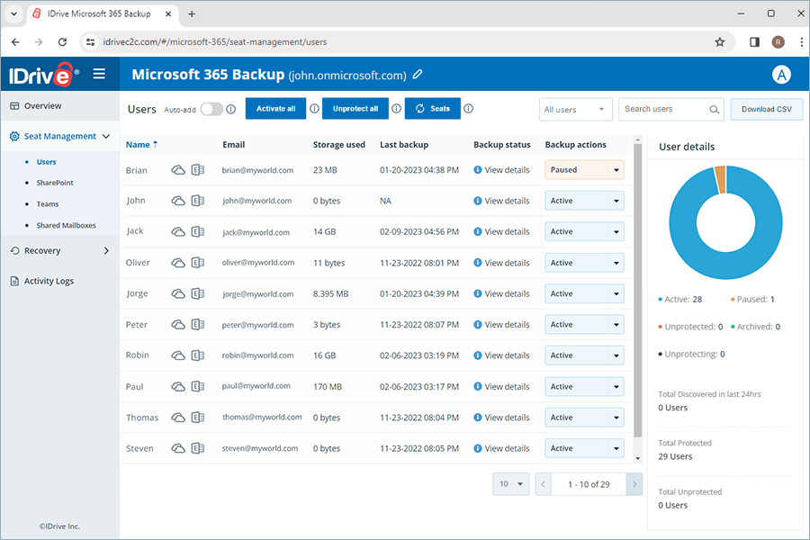 Copia de seguridad de Microsoft Office 365