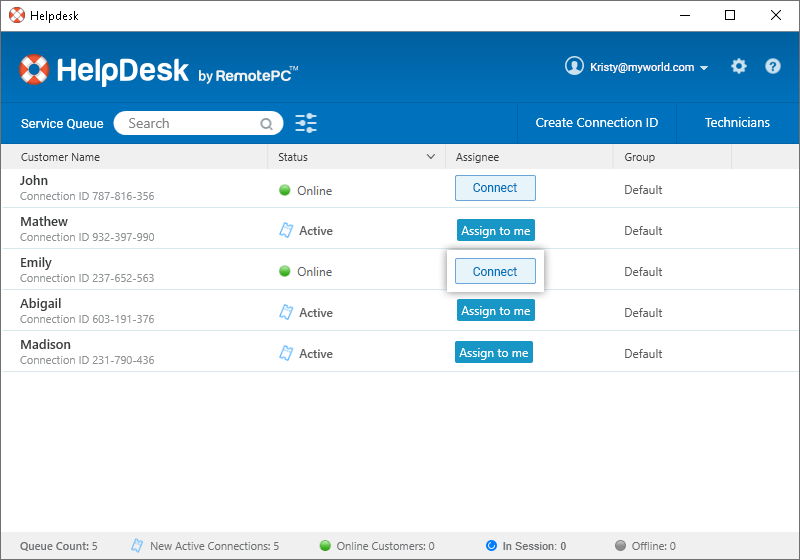 Registros de acceso remoto