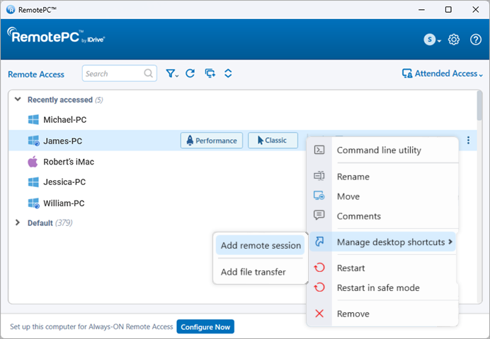 Configuración del proxy