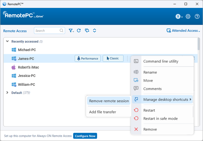 Configuración del proxy
