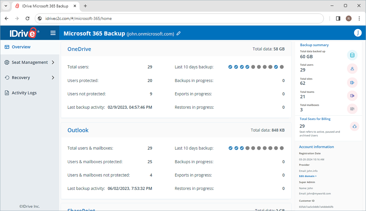 Microsoft Office 365のバックアップ