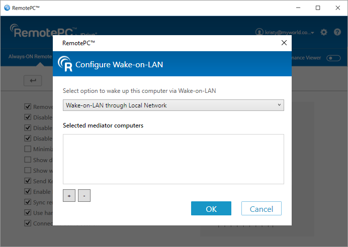 RemotePC_Prefrences_ConfigureWakeOnLAN